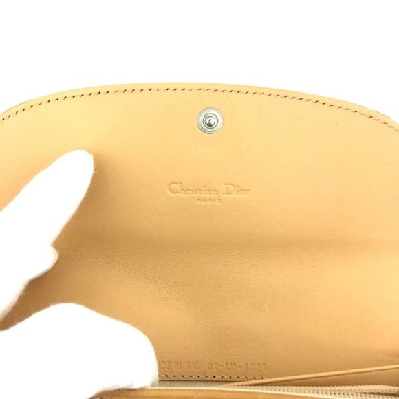 557164A V Christian Dior Wallet Long Trotter Canvas Leather Bifold - Picture 8 of 9